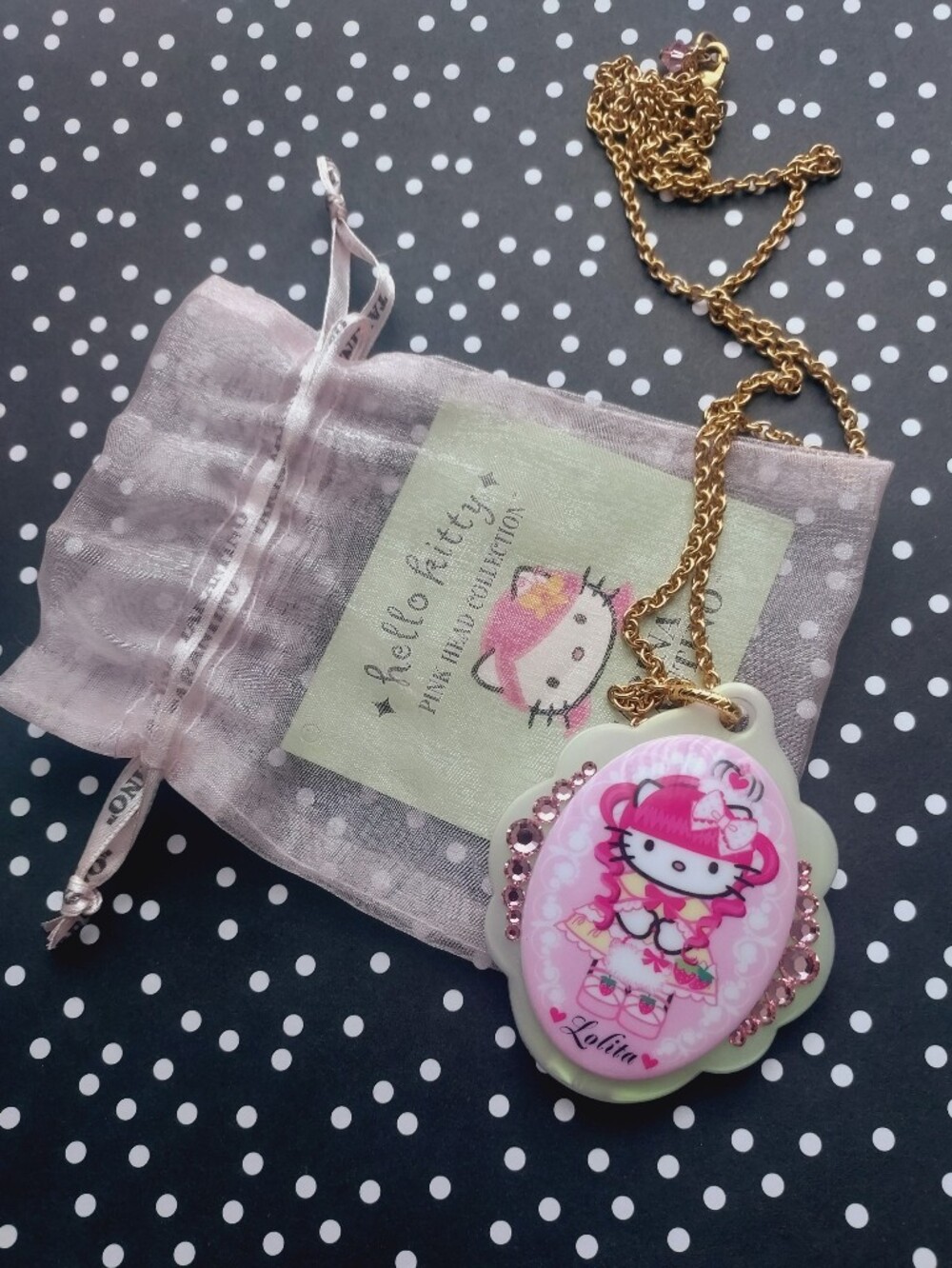 Tarina Tarantino Hello Kitty Pink Character Pendant Necklace